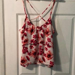 Flowy floral spaghetti strap